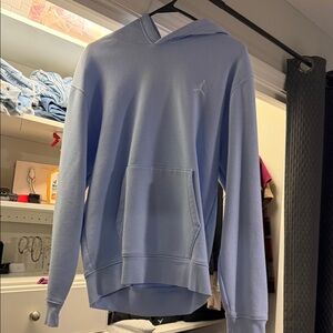 Jordan Sky Blue Hoodie with Red Logo